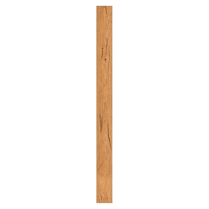 LOGOCLIC Parkett - Eiche Creativ, Landhausdiele, 2.200 x 180 x 11 mm - Holzvertäfelung in warmen Brauntönen mit markanter Maserung, ideal für rustikale oder moderne Interieurs.