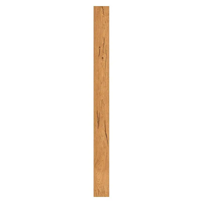 LOGOCLIC Parkett - Eiche Creativ, Landhausdiele, 2.200 x 180 x 11 mm - Holzvertäfelung in warmen Brauntönen mit markanter Maserung, ideal für rustikale oder moderne Interieurs.