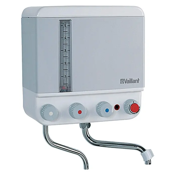 Vaillant Kochendwassergerät VEK 5 L - Fassungsvermögen: 5 l, Heizleistung: 2.400 W, Temperaturbereich: 30 °C - 100 °C - Bild eines Vaillant Heizgeräts.