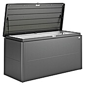 Biohort Garten-Aufbewahrungsbox LoungeBox (Dunkelgrau Metallic, 160 x 70 x 84 cm, Stahlblech)