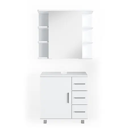 Vicco  Badmöbel-Set Ilias Weiß 2 Teile