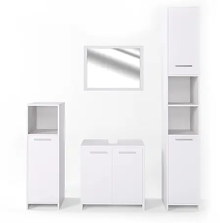 Vicco  Badmöbel-Set Kiko Weiß 4 Teile