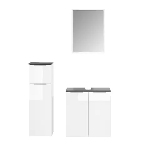 Vicco  Badmöbel-Set Otis Weiß 3 Teile