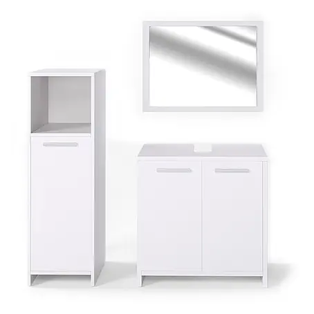 Vicco  Badmöbel-Set Kiko Weiß 3 Teile