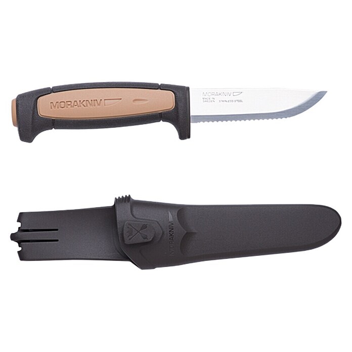 Morakniv Messer Pro Rope (Klingenlänge: 91 mm, Klingenstärke: 2 mm, Art Klinge: Gezahnte Schneide)