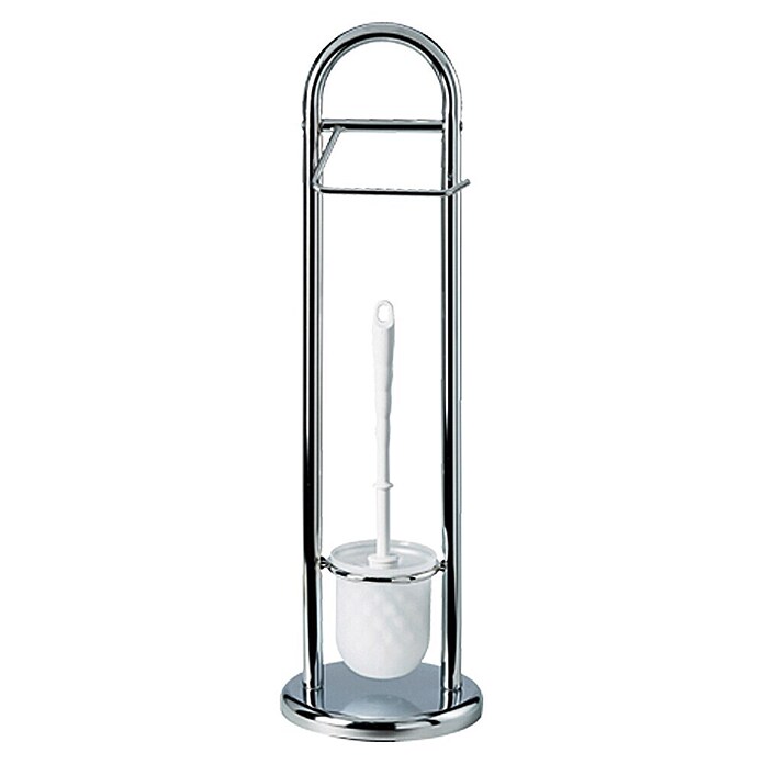Venus Conjunto de escobillero y portarrollos (Cromo, Altura: 63 cm, Metal)