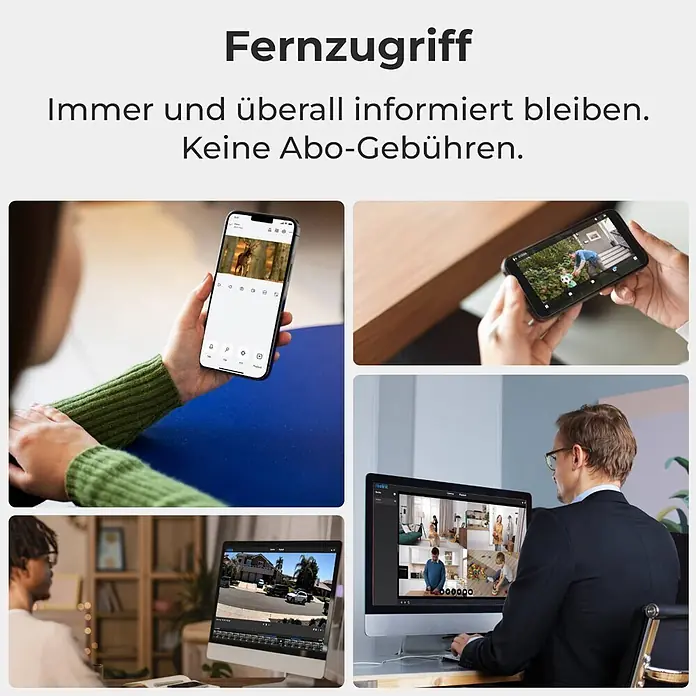 Reolink Überwachungskamera B420 inkl. Solarpanel - Weiß - Fernzugriff auf Sicherheitskameras über Smartphones und Computer.