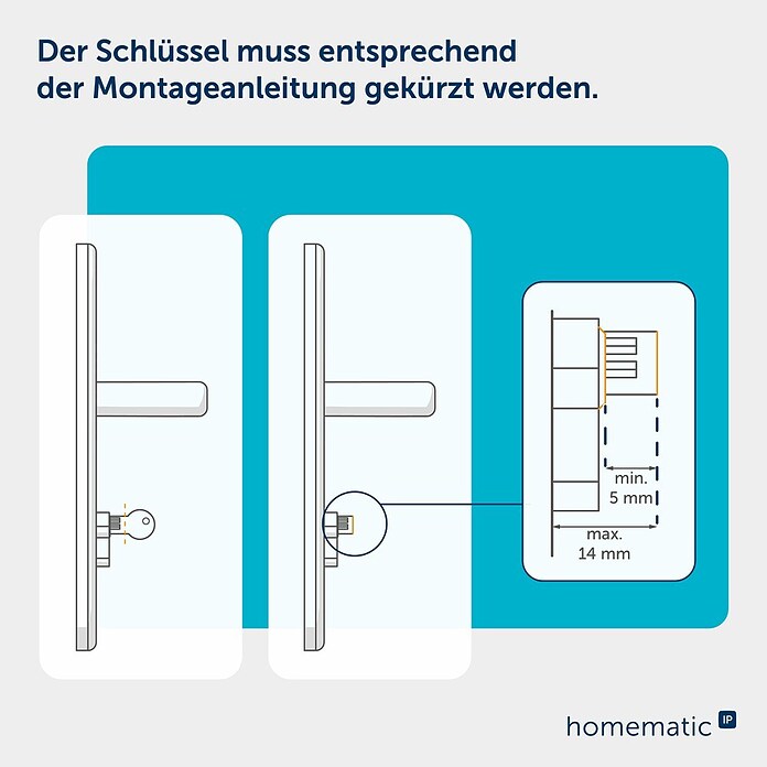 Smartes Türschloss HmIP-DLP-A (Kunststoff, Anthrazit) | BAUHAUS