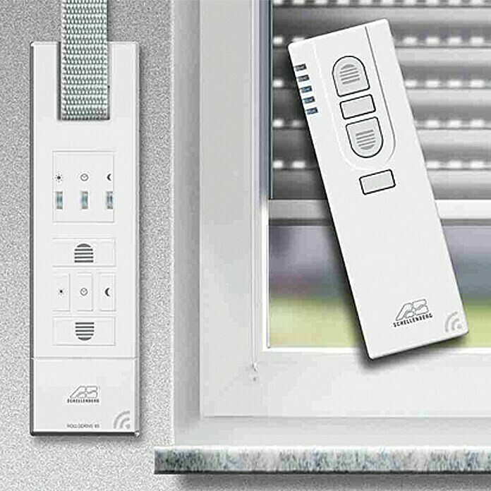 Schellenberg Funk-Rollladen-Gurtwickler Rollo Drive 65 PremiumZugkraft: 45 kg, Gurtbreite: 21 mm - 23 mm, Unterputz Front View