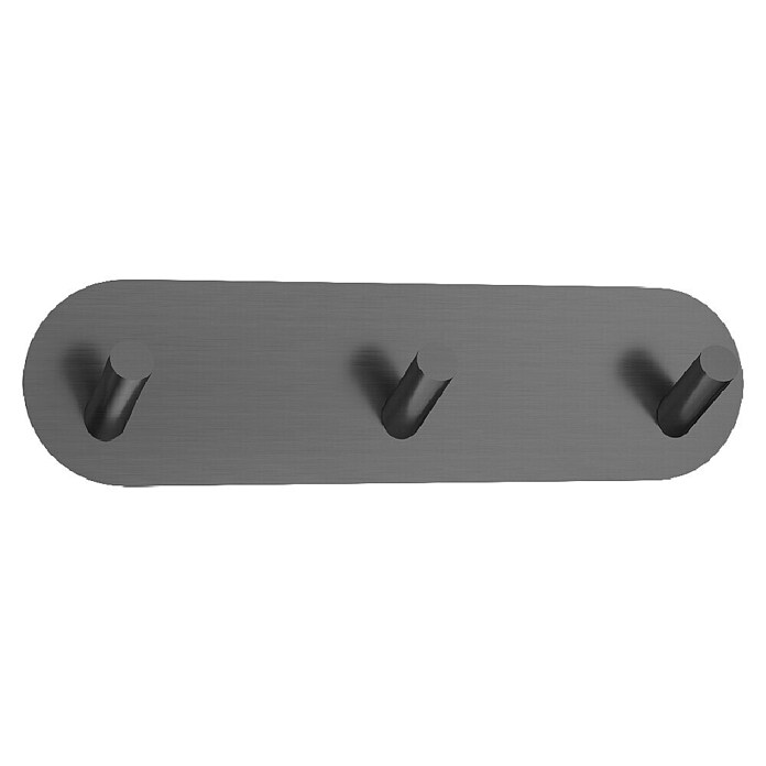 Nortiq Living Kapstok House Lucca (Gun metal, Roestvrij staal, Aantal haken: 3 st.) | BAUHAUS