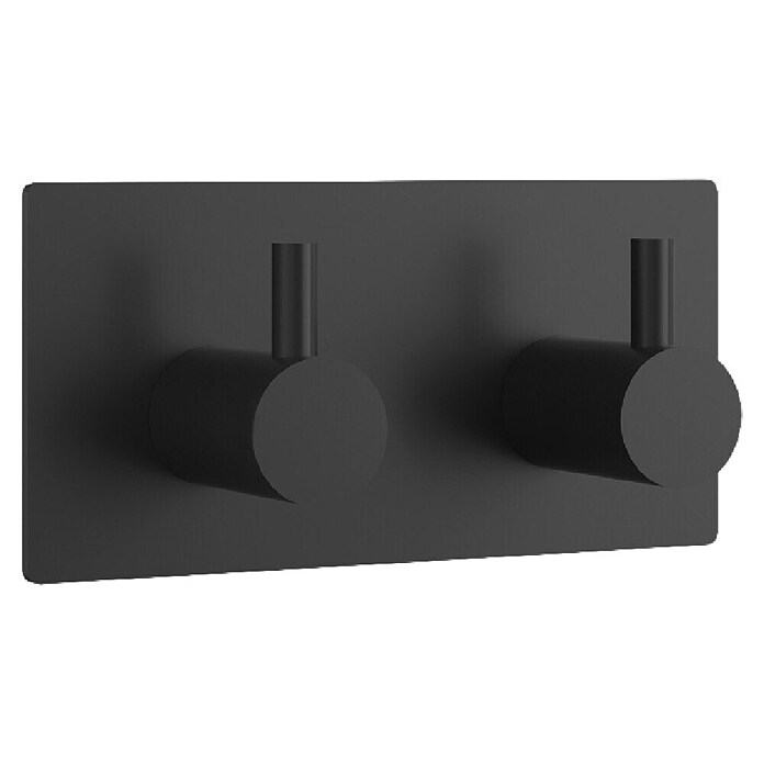 Nortiq Living Kapstok House Rio (Zwart, Roestvrij staal, Breedte: 9 cm, Aantal haken: 2 st.) | BAUHAUS