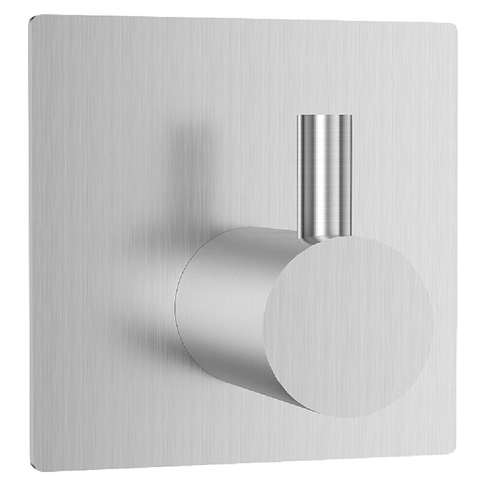 Nortiq Living Kapstok House Rio (Geborsteld chroom, Roestvrij staal, Breedte: 4,5 cm, Aantal haken: 1 st.) | BAUHAUS