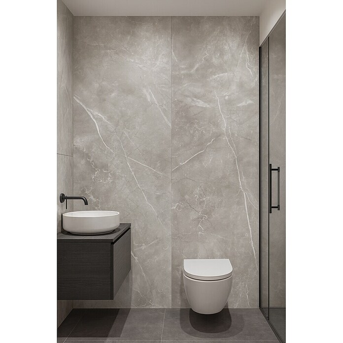 Panelna plošča Ashy  (60 x 270 cm, Pepelnata) | 3685 - Wasserfeste Wandelemente | EAFL - Wandverkleidungen/Riemchen | EAF - Fliesen | EA - Fliesen | E - Fliesen | BAUHAUS