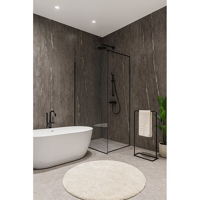 Panelna plošča Obsidian  (60 x 270 cm, Obsidian) | 3685 - Wasserfeste Wandelemente | EAFL - Wandverkleidungen/Riemchen | EAF - Fliesen | EA - Fliesen | E - Fliesen | BAUHAUS