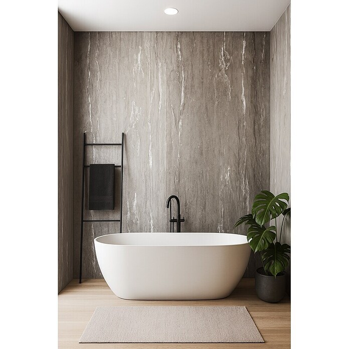 Panelna plošča Dark Cliff  (60 x 270 cm, Temno siva) | 3685 - Wasserfeste Wandelemente | EAFL - Wandverkleidungen/Riemchen | EAF - Fliesen | EA - Fliesen | E - Fliesen | BAUHAUS