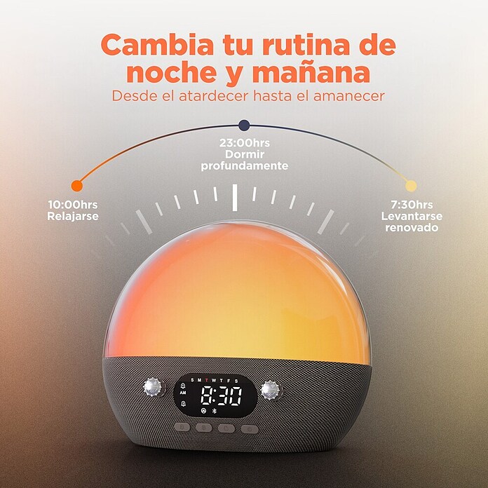 Muvit Reloj despertador WIFI BT (10,7 x 20 x 16,9 cm, Control por voz) | BAUHAUS
