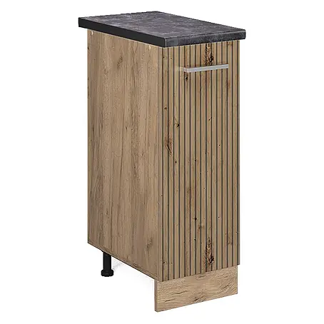 Vicco  Schrankküche R-Line Artisan-Eiche, AP Anthrazit
