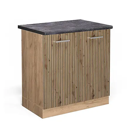 Vicco  Schrankküche R-Line Artisan-Eiche, AP Anthrazit