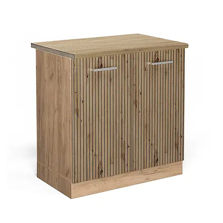 Vicco  Schrankküche R-Line Artisan-Eiche, AP Eiche