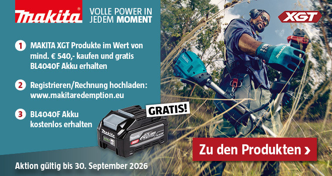 Makita Akku im Einsatz