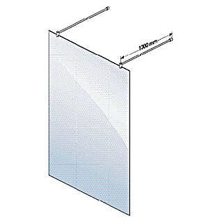 Camargue Vario Duschwand XXL Solo S14 (B x H: 137 x 200 cm, Beschichtet, Silber)