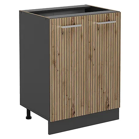 Vicco  Schrankküche R-Line Artisan-Eiche ohne Arbeitsplatte
