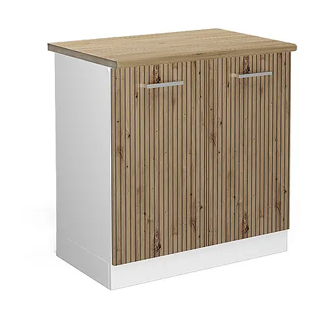 Vicco  Schrankküche R-Line Artisan-Eiche, AP Eiche