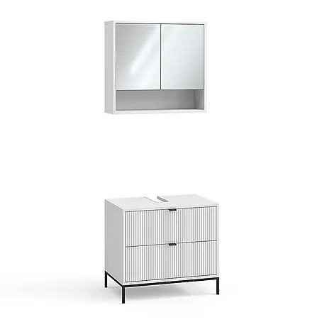 Vicco  Badmöbel-Set Eliza Weiß 2 Teile