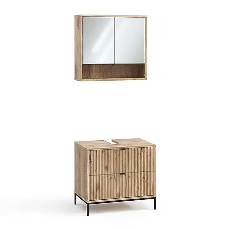 Vicco  Badmöbel-Set Eliza Viking Oak 2 Teile