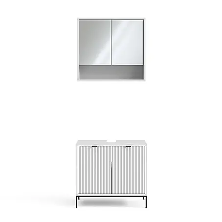 Vicco  Badmöbel-Set Eliza Weiß 2 Teile