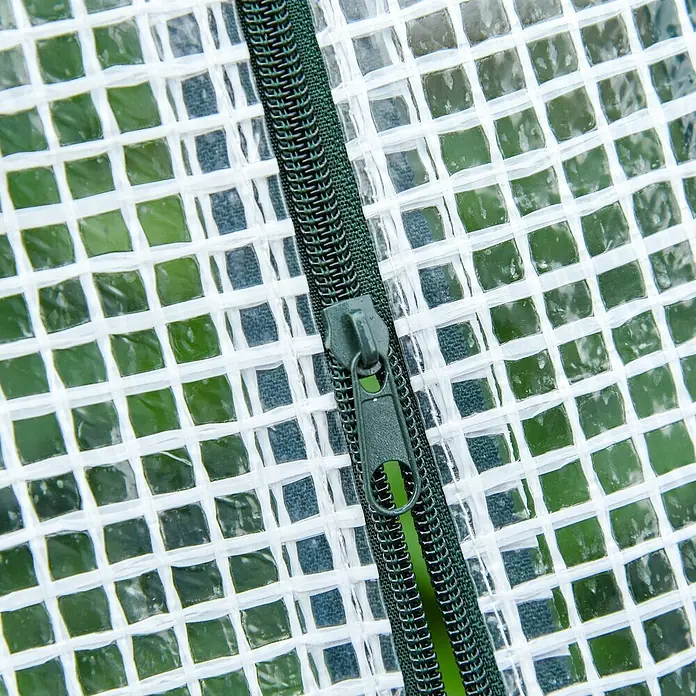 Outsunny Gewächshaus - 270 x 90 cm, Material Seitenwand: Kunststoff, 0,3 mm, Grün - Transparente, verstärkte Gewächshausabdeckung mit grünem Reißverschluss.