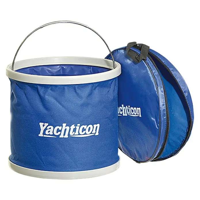 Yachticon Falteimer - Ø x L: 260 x 310 mm, Fassungsvermögen: 9 l - Yachticon Faltbarer Eimer, ideal für Boot und Camping. Kompakt verstaubar und leicht zu reinigen, perfekt für unterwegs.