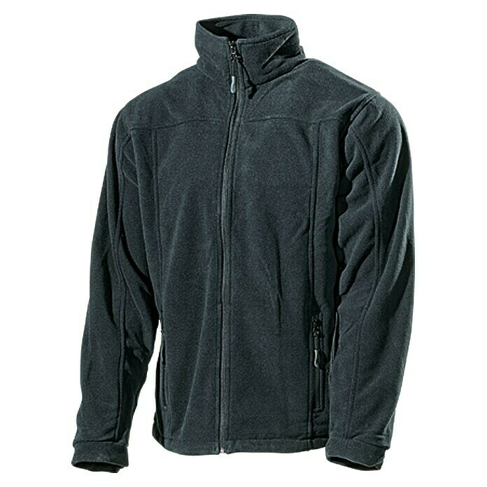 L.Brador Fleecejacke 687 PM, Schwarz, 100 % Polyester Unknown