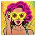 Lámpara LED decorativa Neon Power Woman 