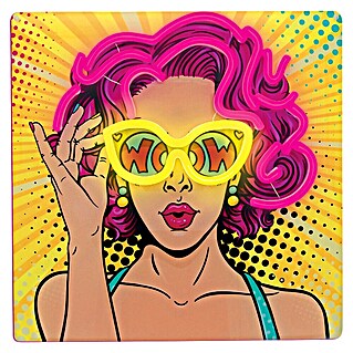 Lámpara LED decorativa Neon Power Woman (4,6 W, Power Woman, An x Al: 32 x 32 cm)