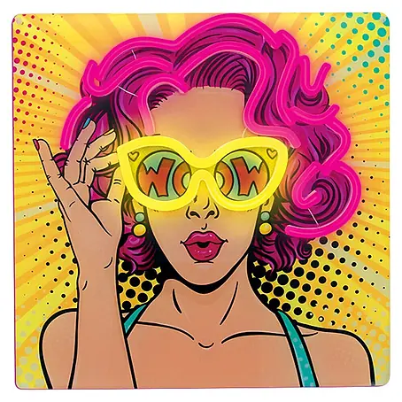 Lámpara LED decorativa Neon Power Woman