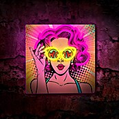 Lámpara LED decorativa Neon Power Woman (4,6 W, Power Woman, An x Al: 32 x 32 cm) | BAUHAUS
