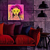 Lámpara LED decorativa Neon Power Woman (4,6 W, Power Woman, An x Al: 32 x 32 cm) | BAUHAUS