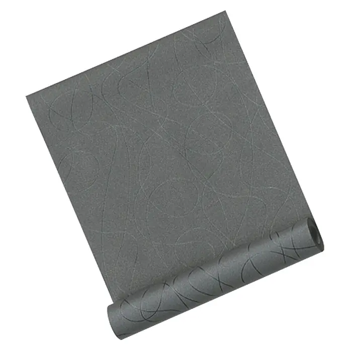 A.S. Création Papel pintado de vellón Lineas negro - Gráfico, 10,05 x 0,53 m - Rollo de papel pintado gris con patrón abstracto, perfecto para interiores modernos y decoración de paredes fácil.