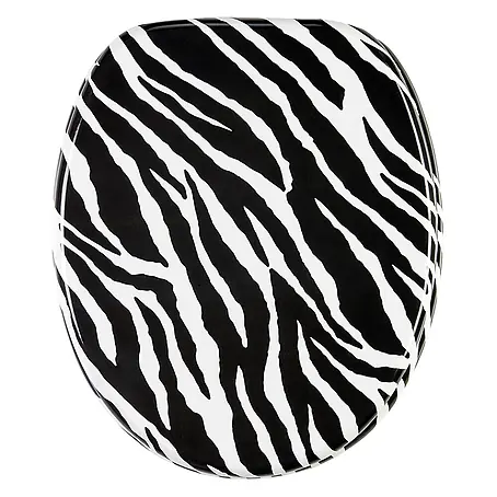SANILO  WC-Sitz Zebra Look mit Schnellverschluss