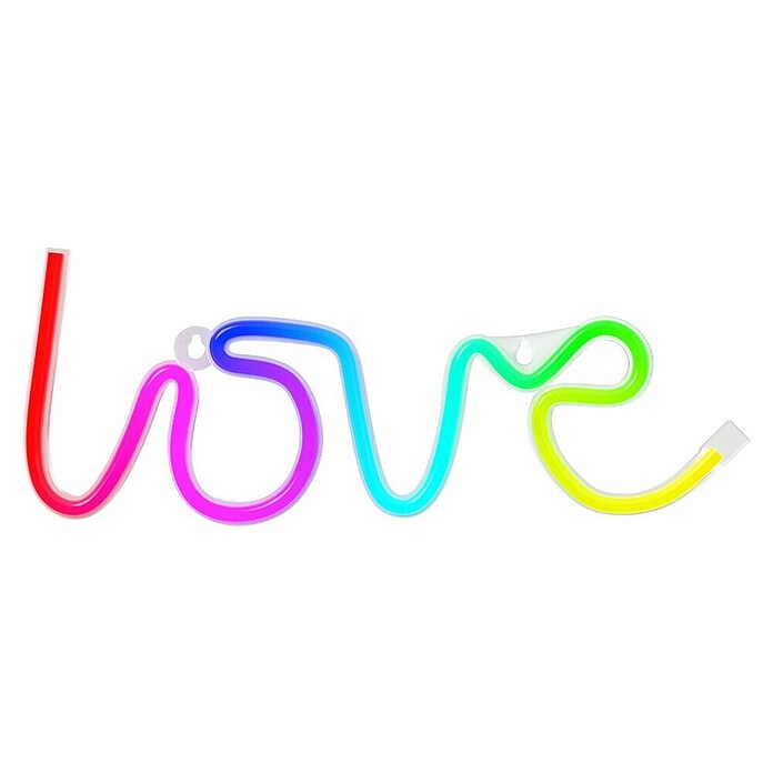 Lámpara LED decorativa Love RGB (Love RGB, An x Al: 35,5 x 13 cm) | BAUHAUS