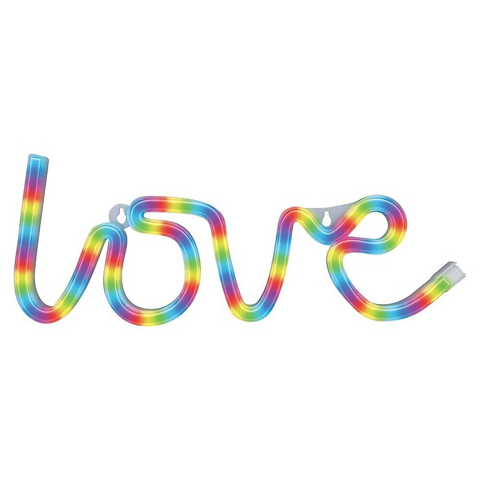 Lámpara LED decorativa Love RGB (Love RGB, An x Al: 35,5 x 13 cm) | BAUHAUS