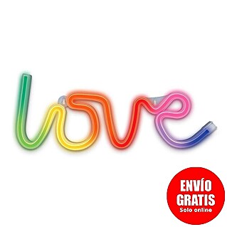 Lámpara LED decorativa Love RGB (Love RGB, An x Al: 35,5 x 13 cm)