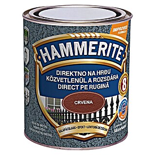 Hammerite Efekt lak (Crvene boje, Sjaj, 750 ml, Na bazi otapala)