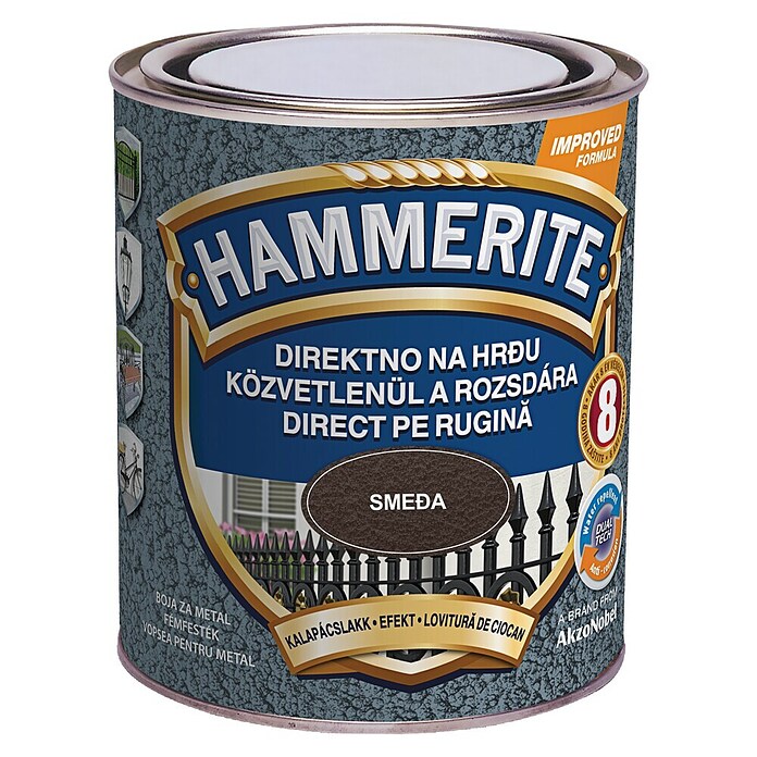 Hammerite Lak u boji  (Smeđe boje, Sjaj, 750 ml, Na bazi otapala) | BAUHAUS