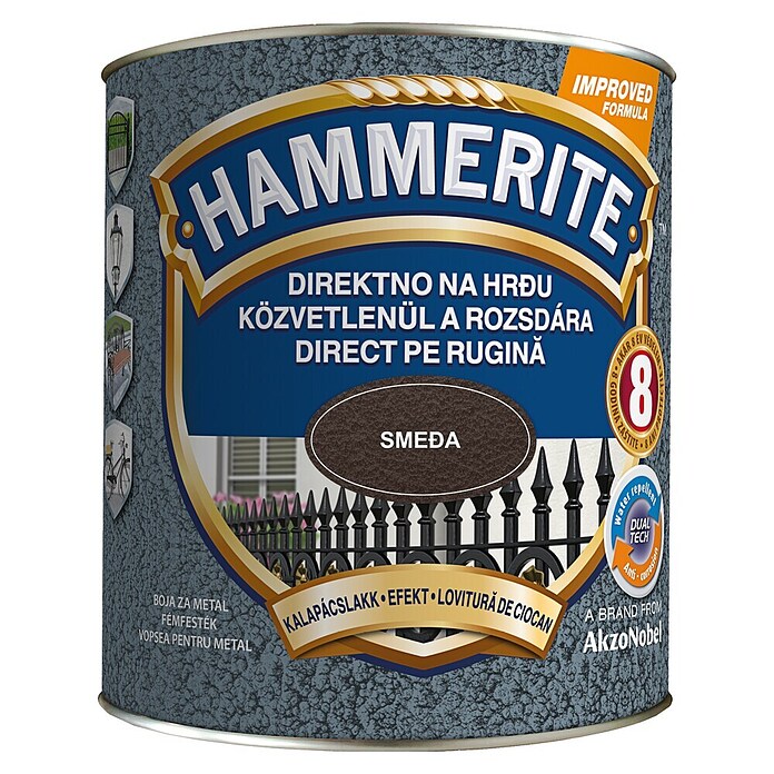 Hammerite Lak u boji  (Smeđe boje, Sjaj, 2,5 l, Na bazi otapala) | BAUHAUS