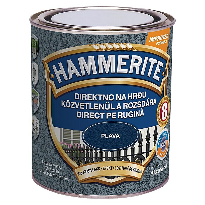 Hammerite Efekt lak  (Tamnoplave boje, Sjaj, 750 ml, Na bazi otapala) | BAUHAUS