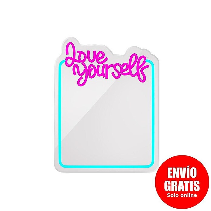 Lámpara LED decorativa Neon Mirror (5,2 W, Espejo Love, An x Al: 34,5 x 44 cm) | BAUHAUS