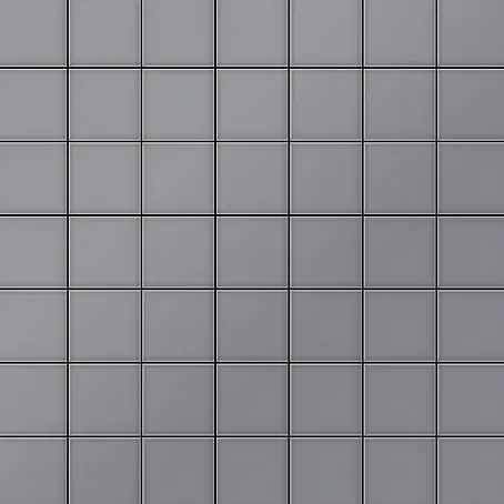 ALLOY  Mosaikfliese Mosaik Fliese massiv Metall Edelstahl matt grau 1,6mm stark Attica-S-S-MA
