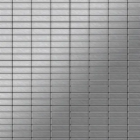 ALLOY  Mosaikfliese Mosaik Fliese massiv Edelstahl marine gebürstet grau 1,6mm Cabin-S-S-MB